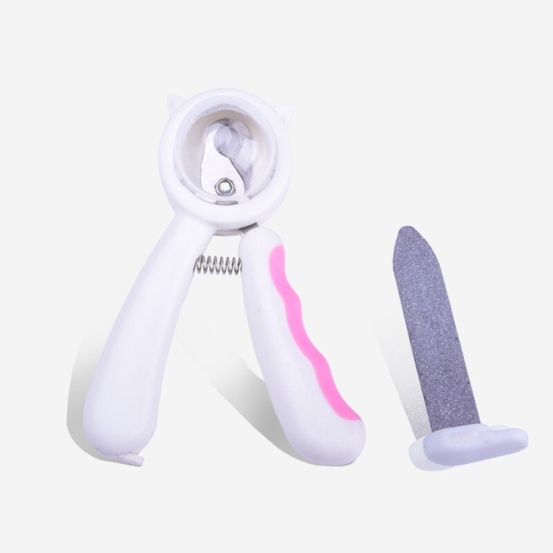 Splash-proof Pet Nail Scissors New Style with File All-in-one Cat and Dog Nail Scissors Safety Pliers
