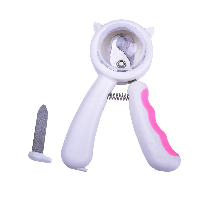 Splash-proof Pet Nail Scissors New Style with File All-in-one Cat and Dog Nail Scissors Safety Pliers