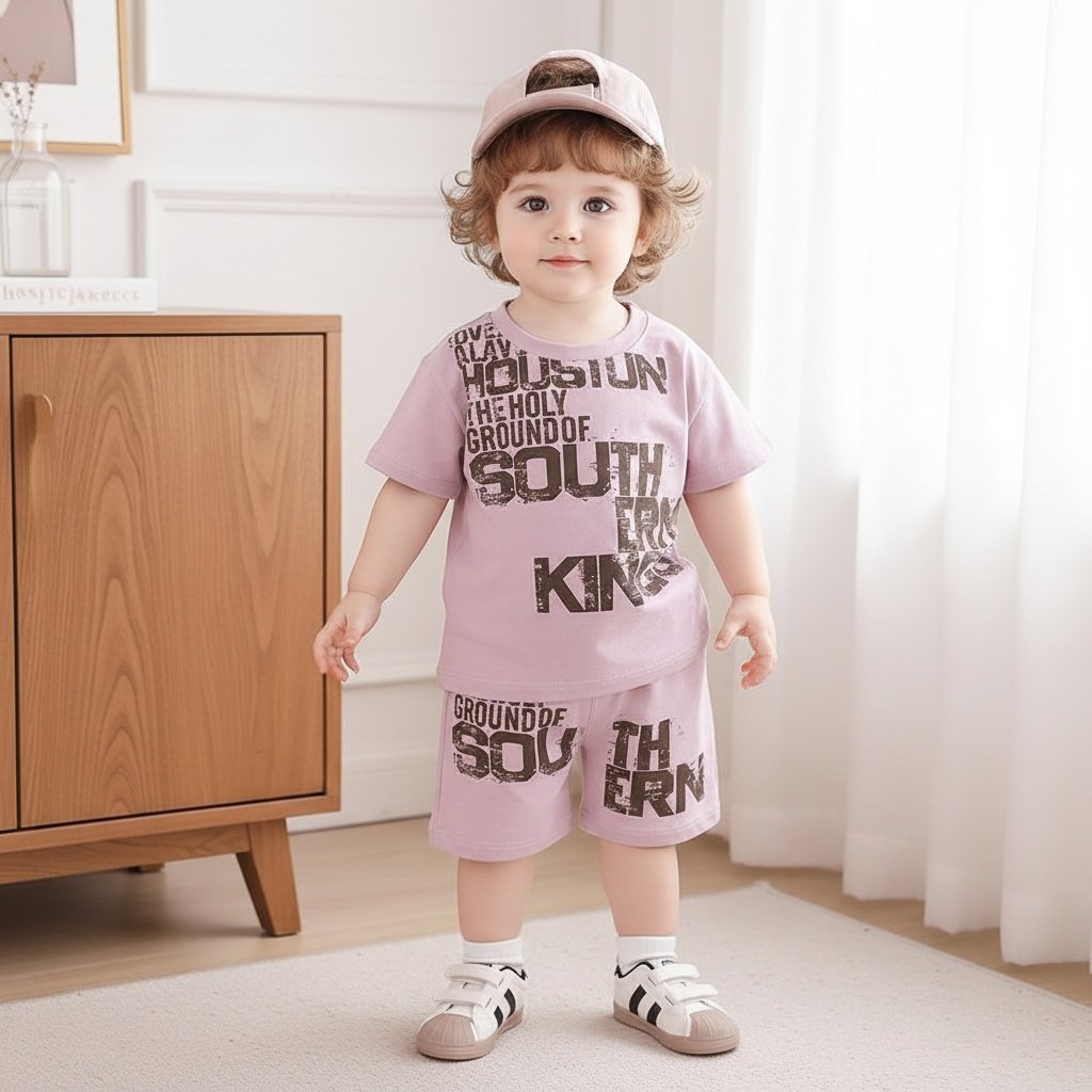 Baby summer casual letter children's clothing