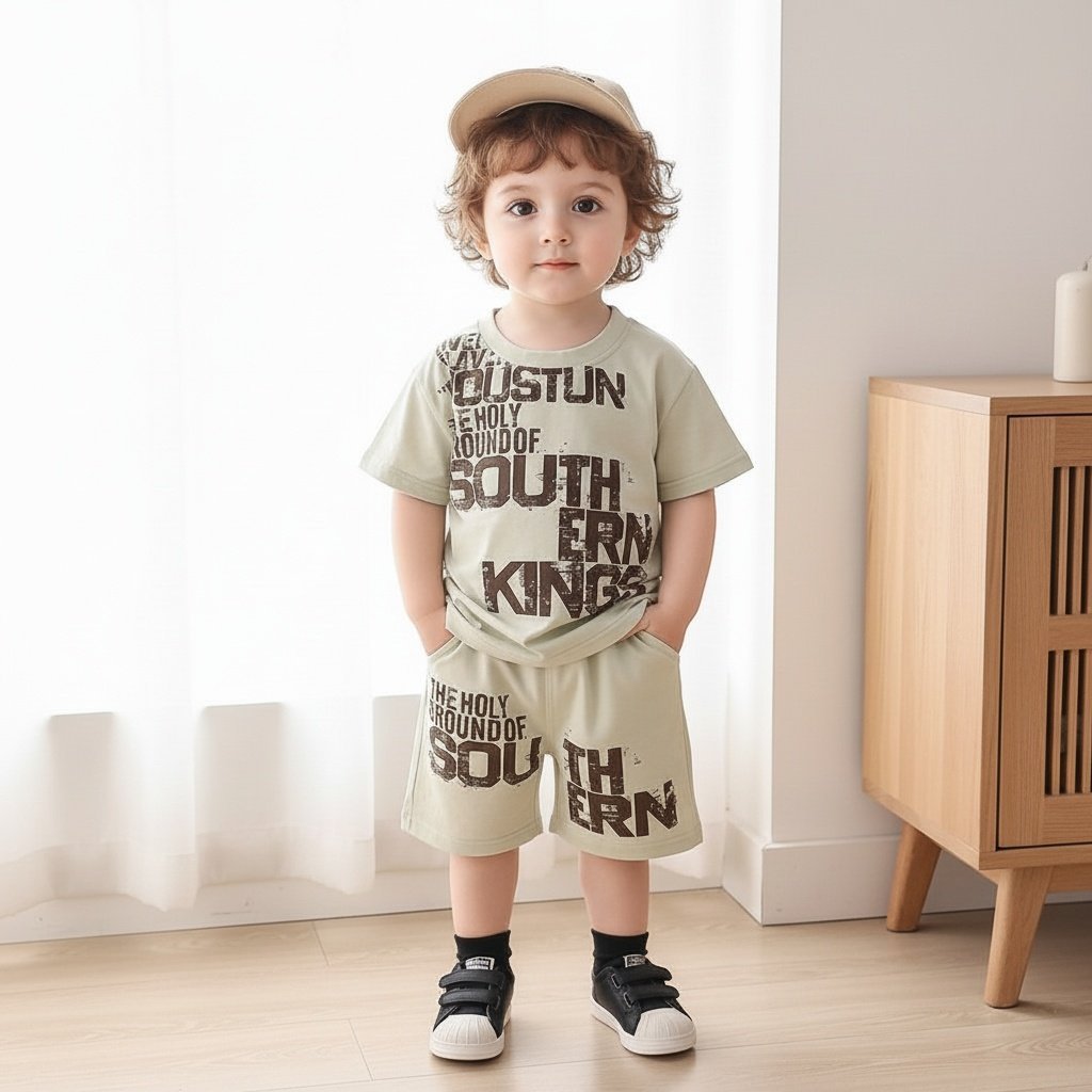 Baby summer casual letter children's clothing