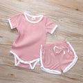Baby jumpsuit and children's clothing two-piece set