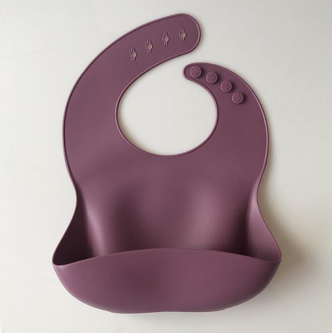 Newborns Solid silicone Baby Feeding Burp Cloth Bandana Bibs Fashionable Infant Toddler Drooling Babador Scarf Aprons Baby Stuff